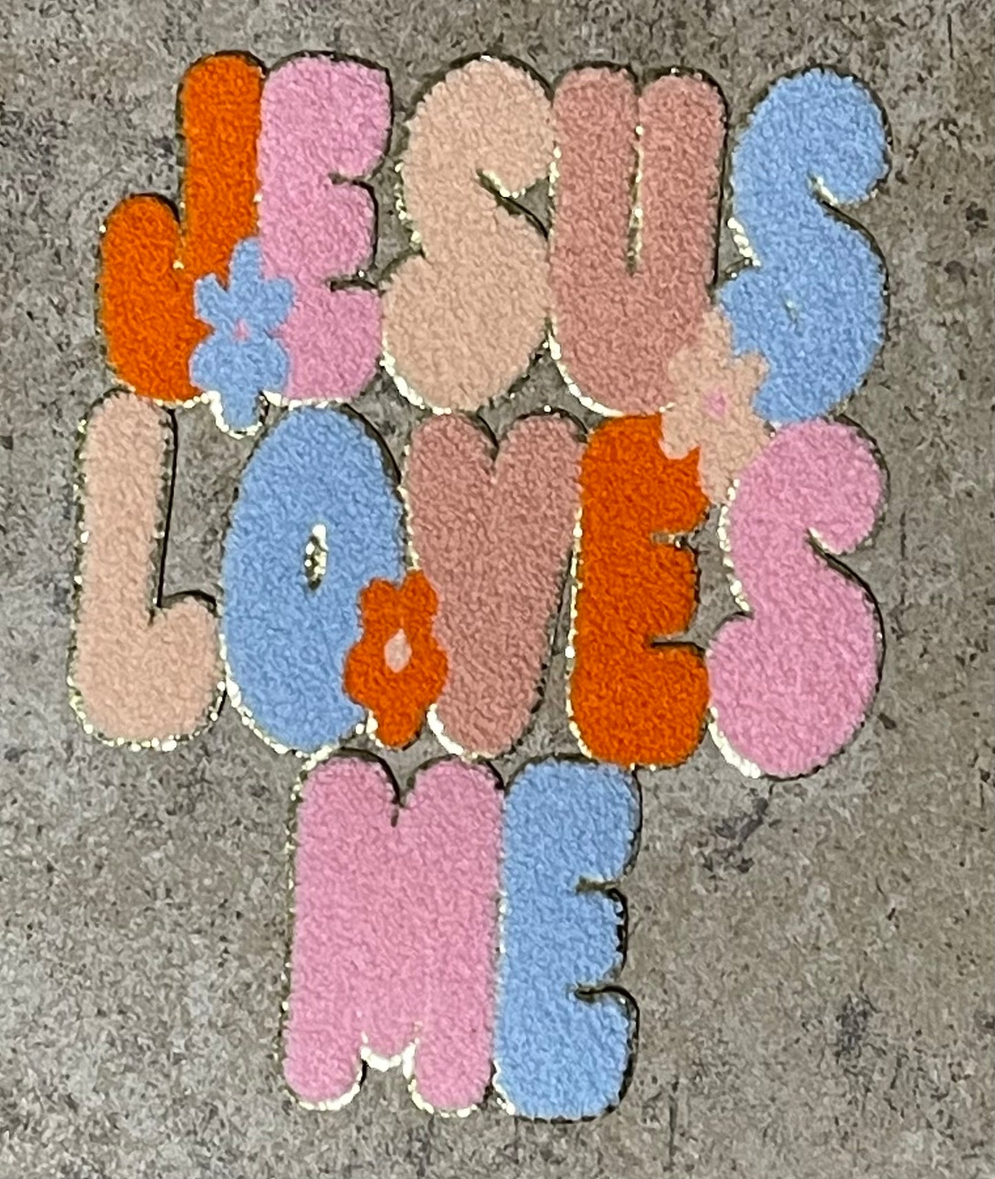 Jesus Loves Me Iron On Patch