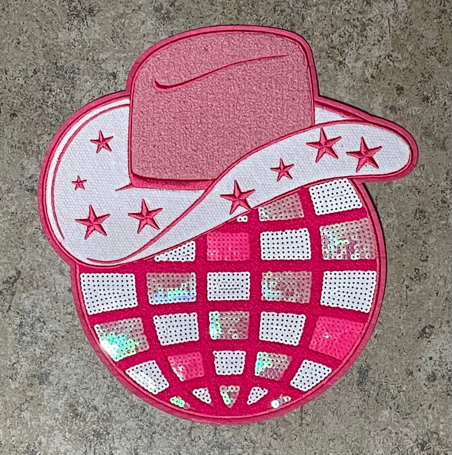 Sequin Disco Ball Iron On Patch