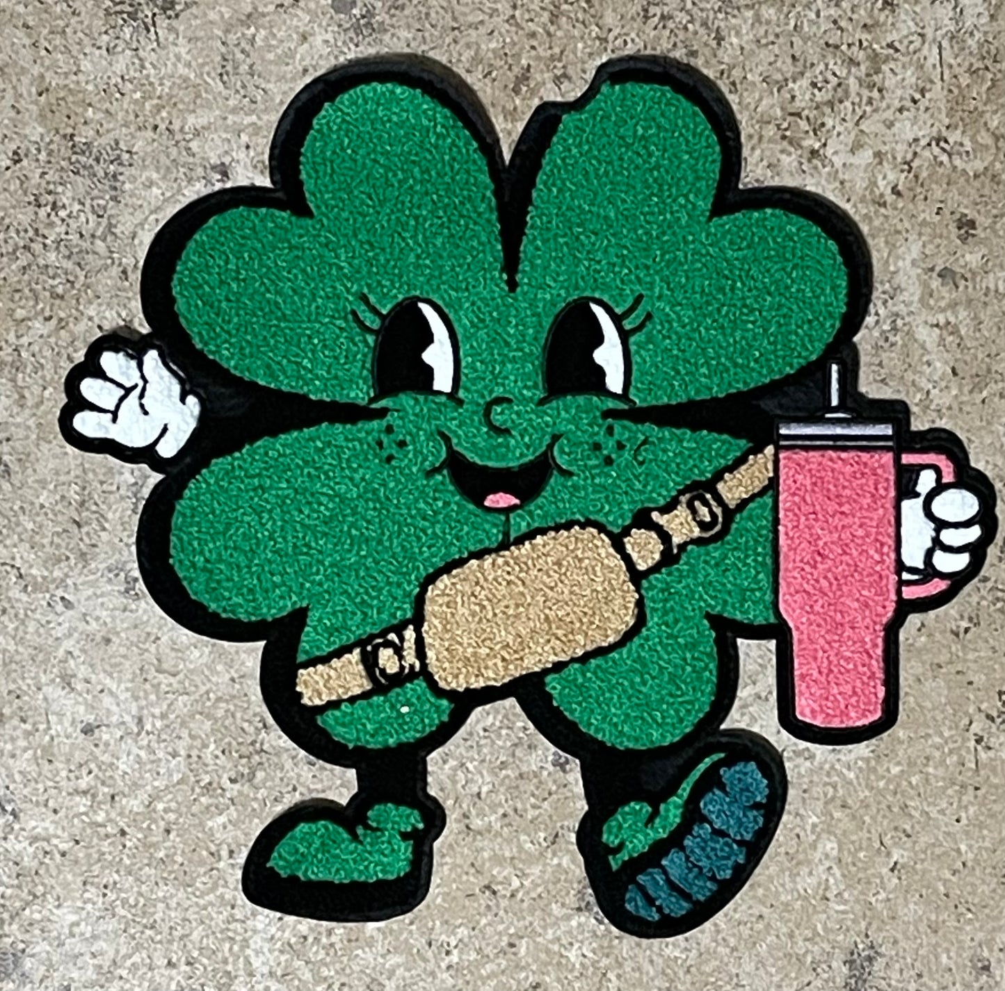 Shamrock with Stanley Iron On Patch