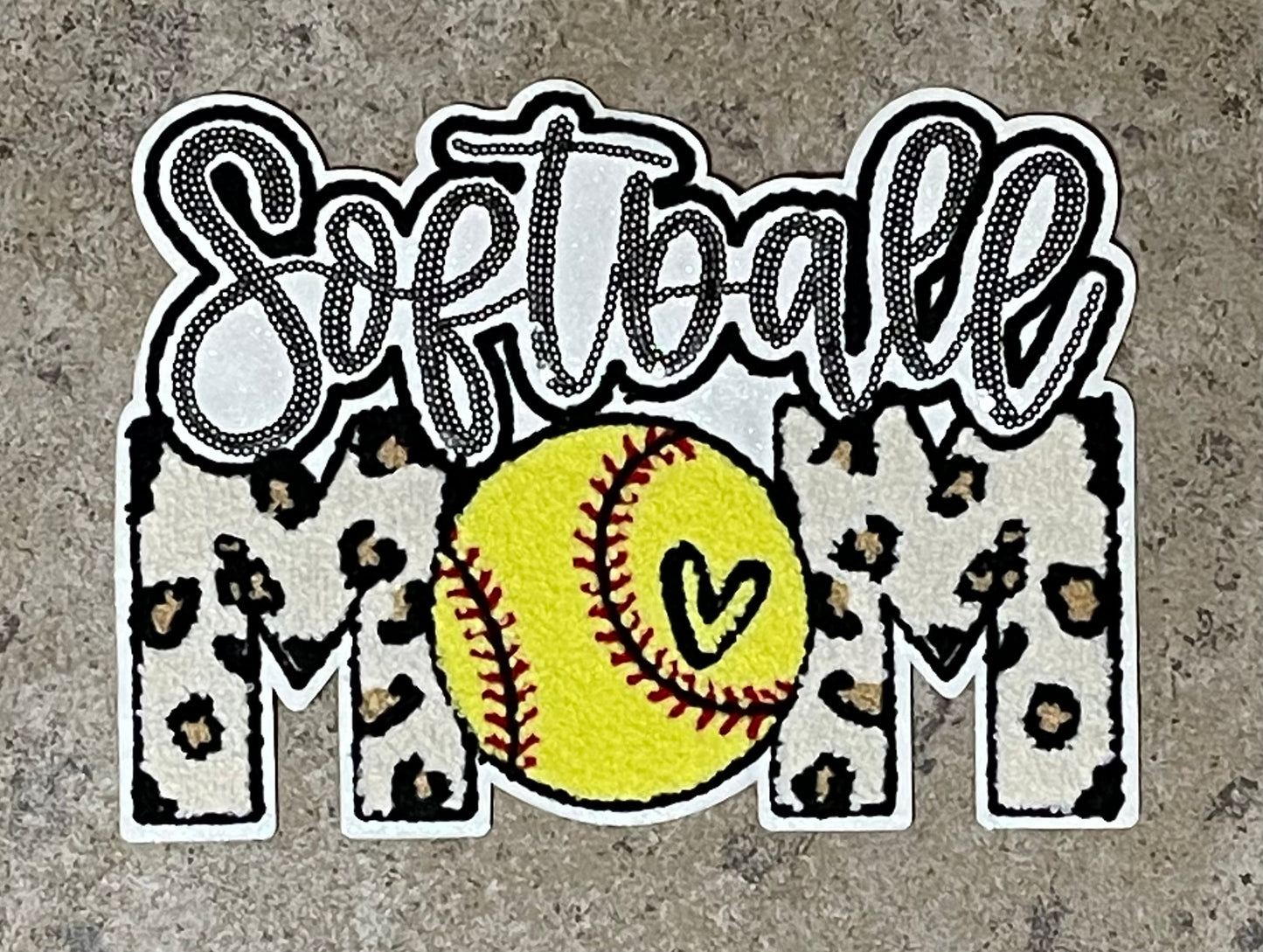 Softball Mom Iron On Patch