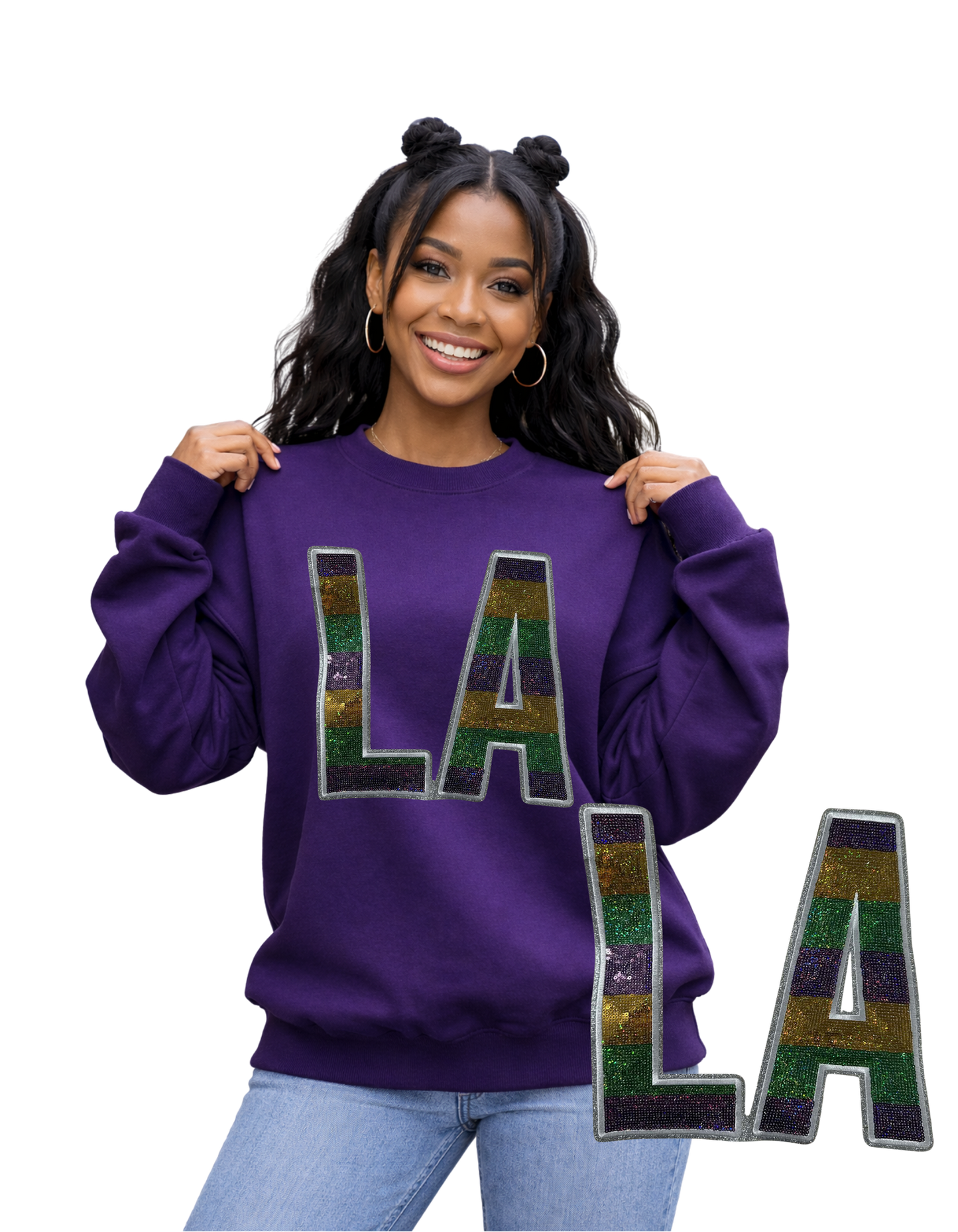 Mardi Gras Crewneck-LA