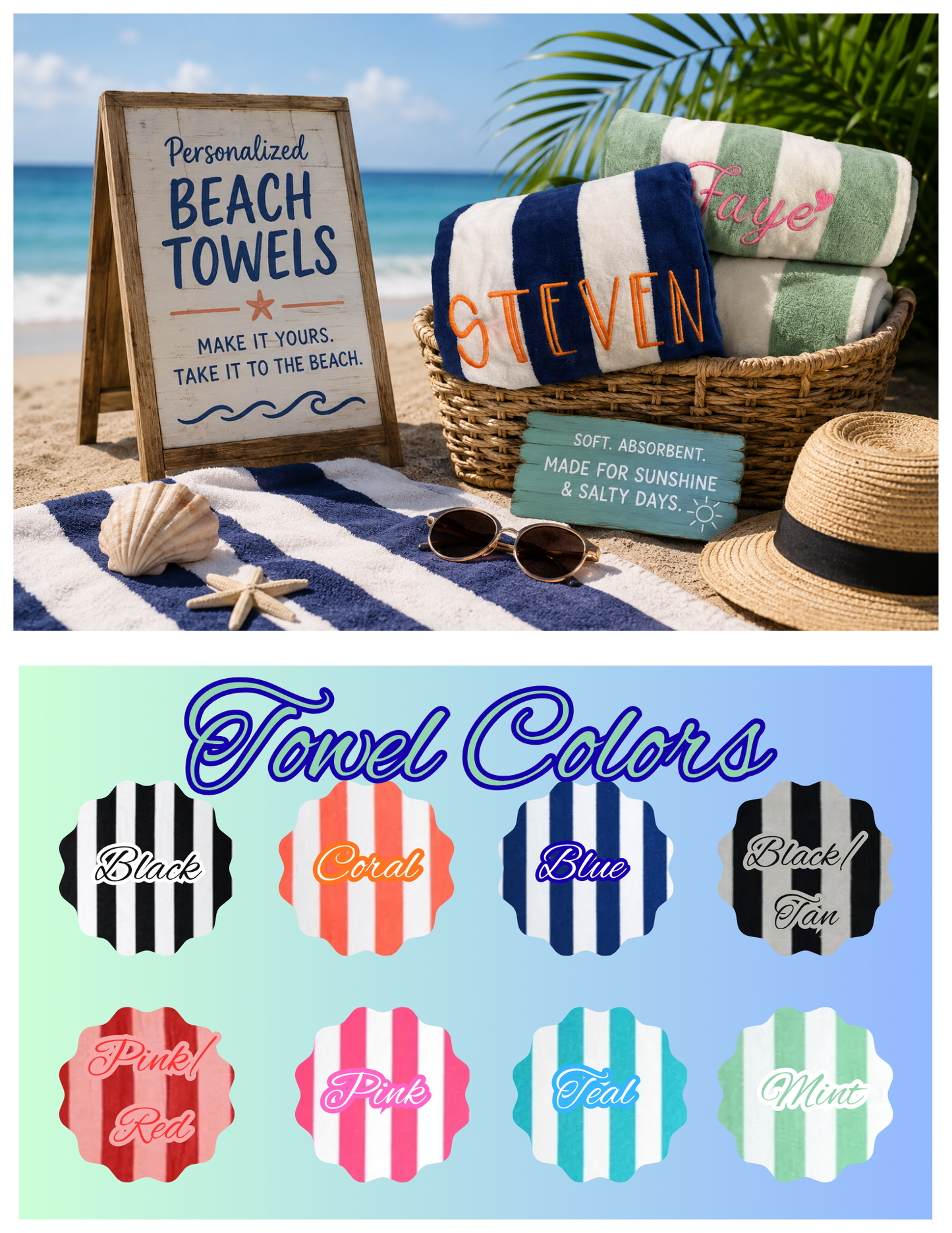 Personalized Beach Towel