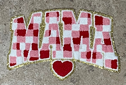 Momma with Heart Iron On Patch