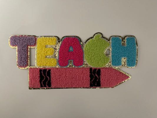 Teach Iron On Patch