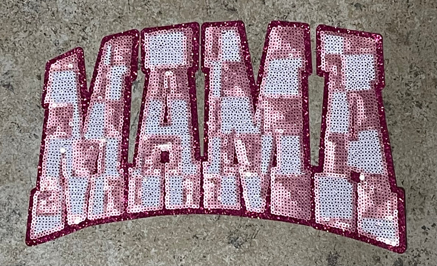 Sequin Mama Iron On Patch