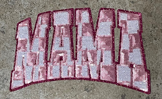 Sequin Mama Iron On Patch