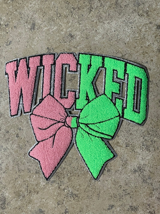 Wicked Bow Iron On Patch