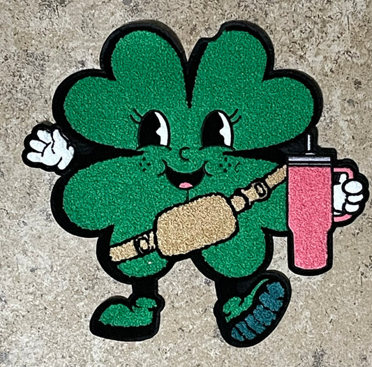 Shamrock with Stanley Iron On Patch