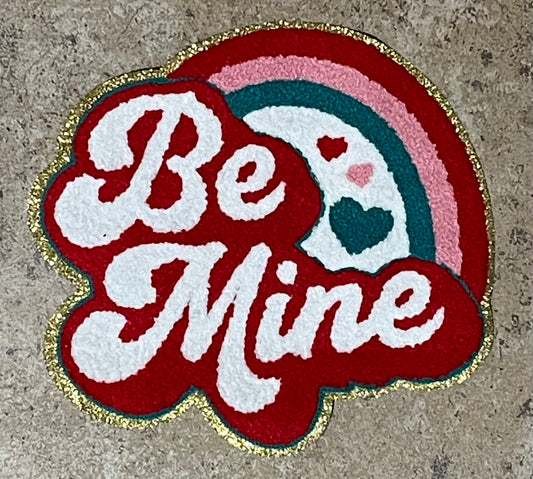 Be Mine Rainbow Iron On Patch