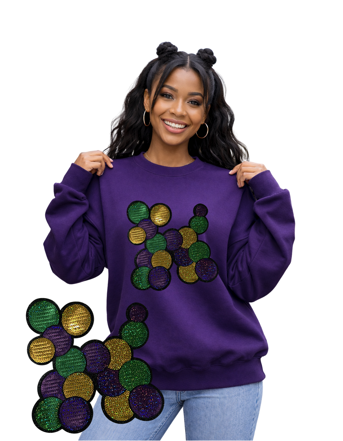 Mardi Gras Crewneck-Ballon Dog