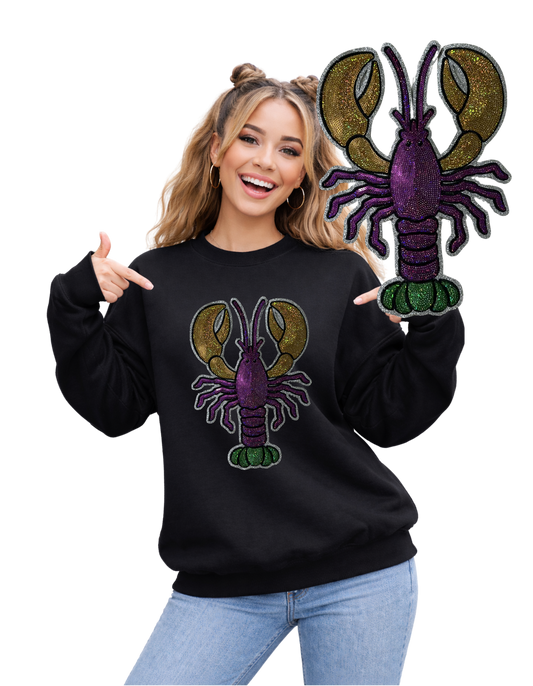 Mardi Gras Crewneck-Crawfish