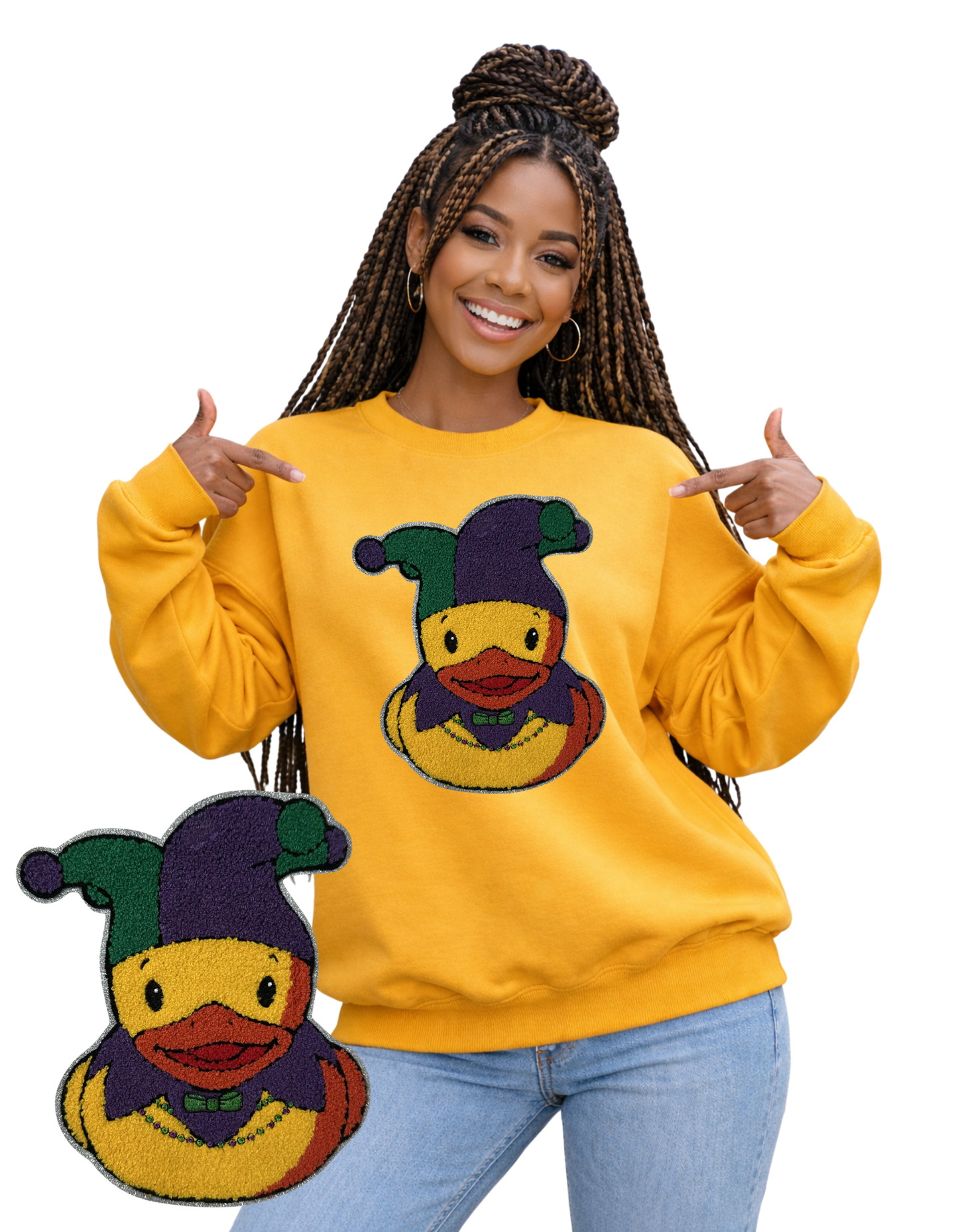 Mardi Gras Crewneck-Duck