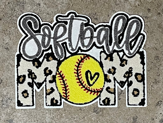 Softball Mom Iron On Patch