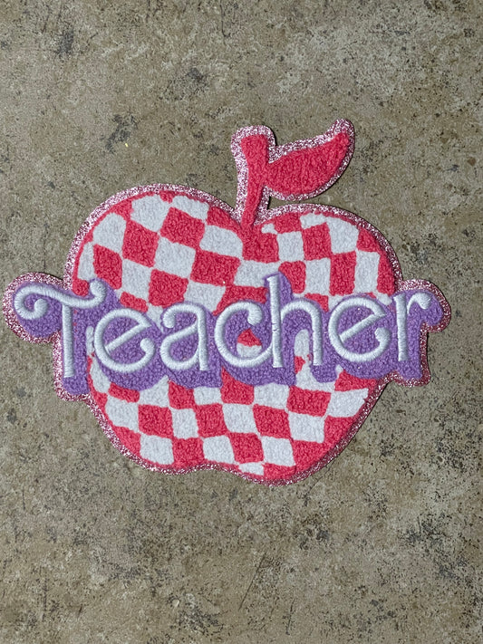 Teacher Iron On Patch