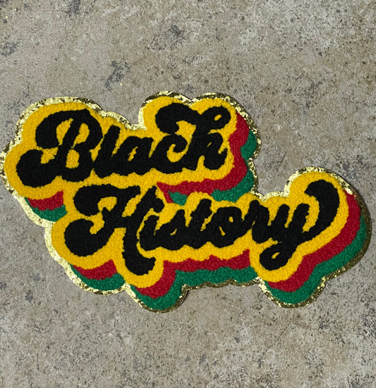 Black History Iron On Patch