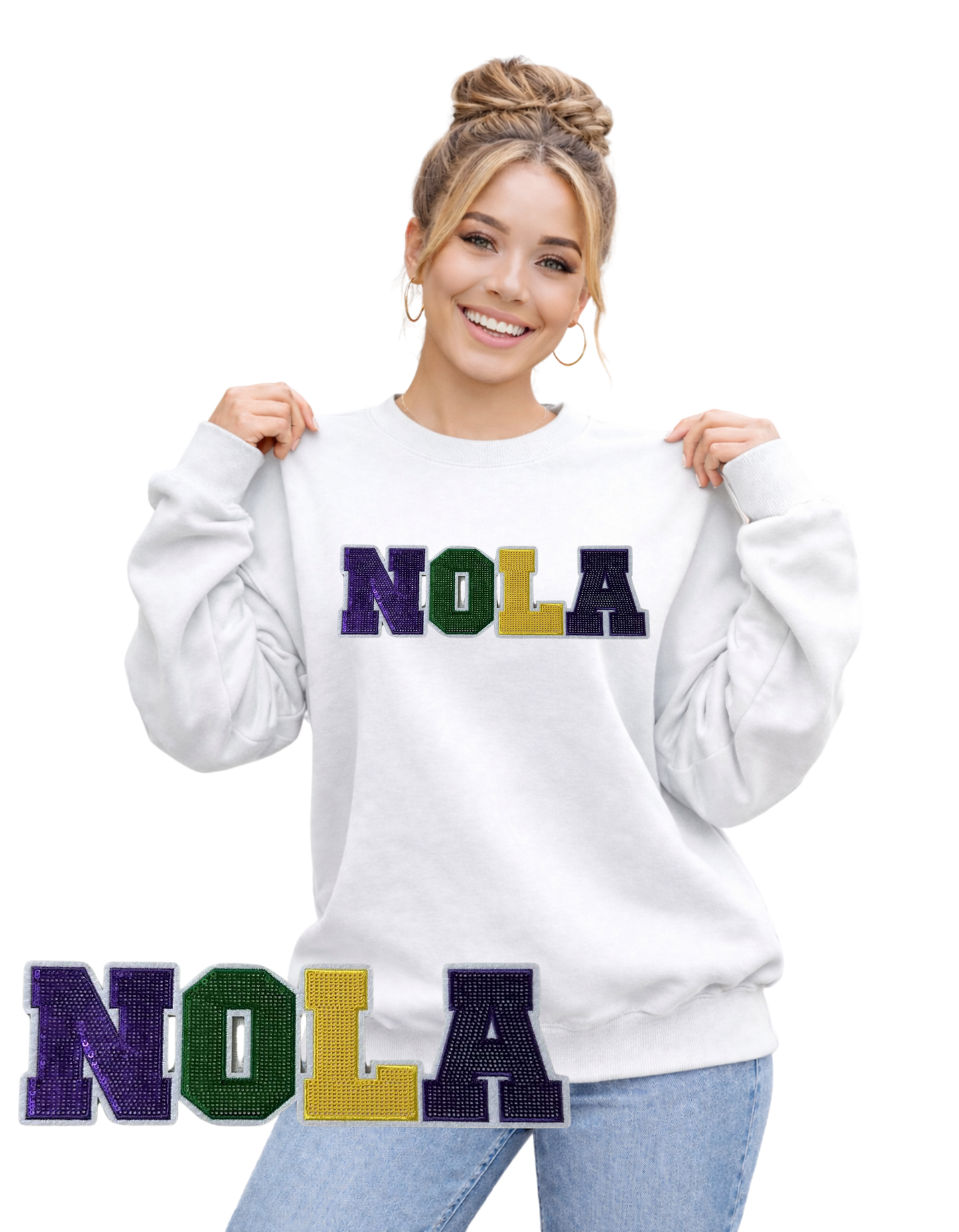 Mardi Gras Crewneck-Nola