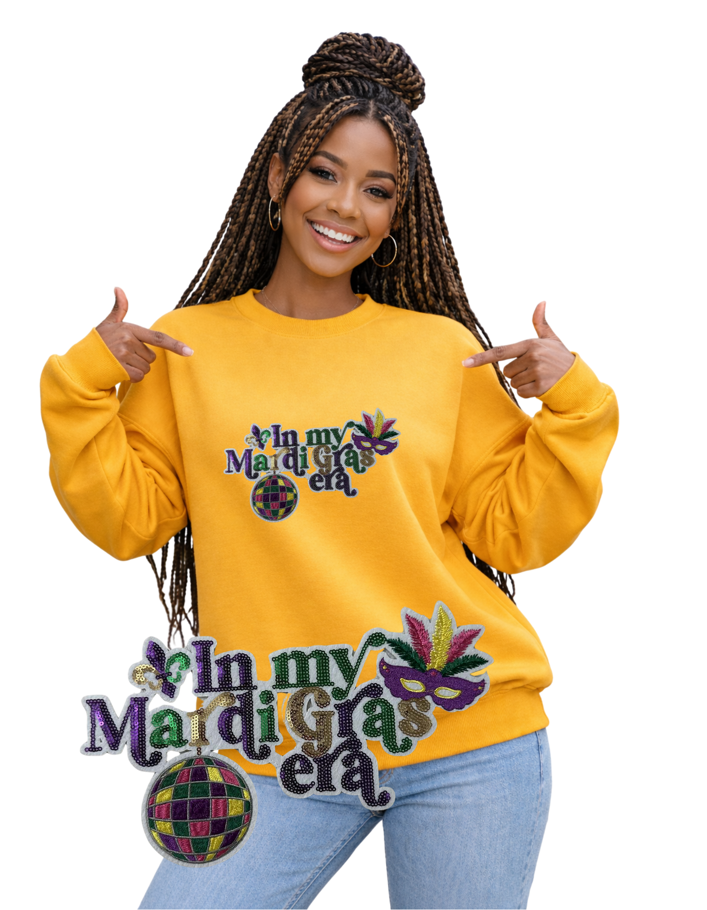 Mardi Gras Crewneck-In my Mardi Gras Era